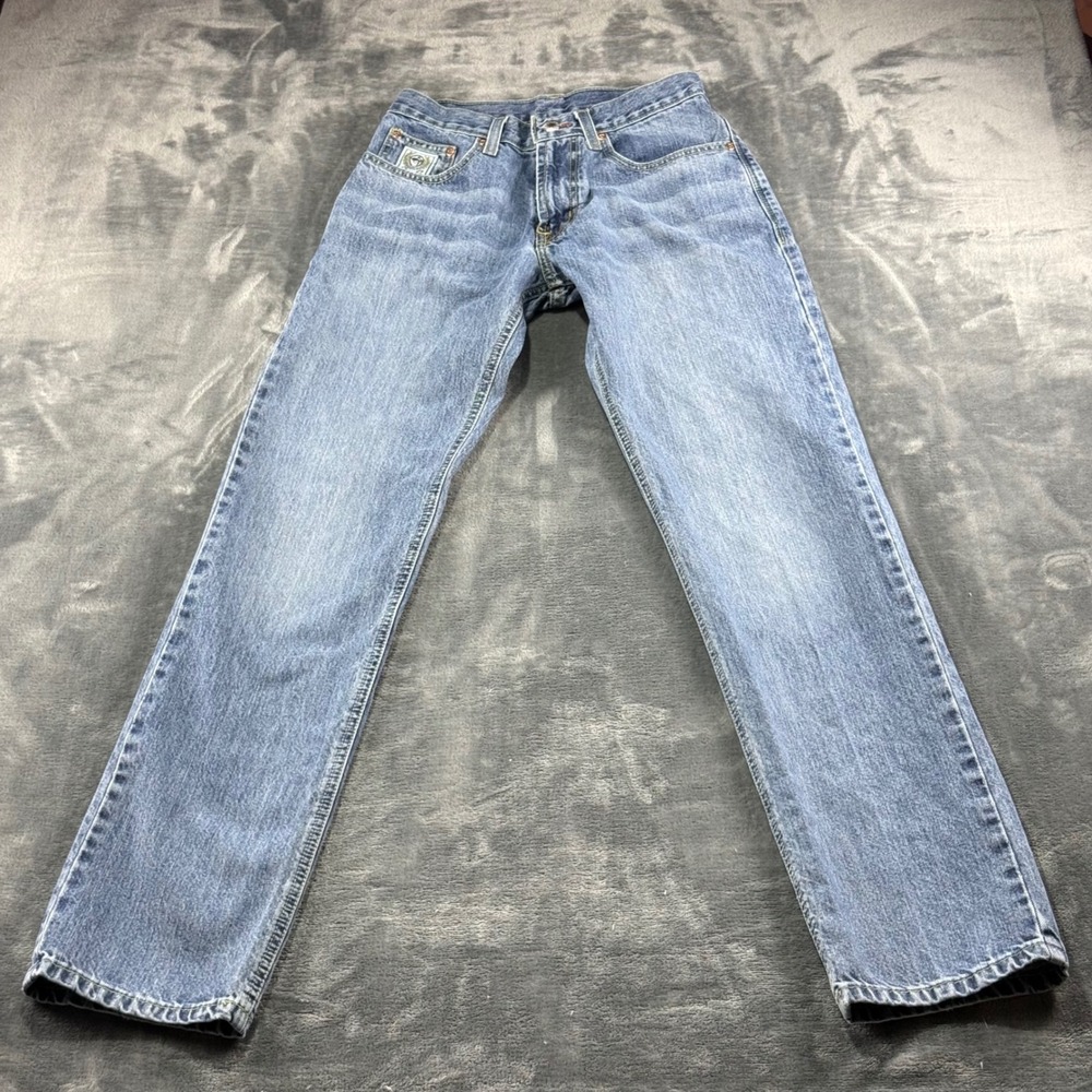 Cinch Green Label Mens Jeans 29x36 Medium Wash Straight Leg Western MB92834003